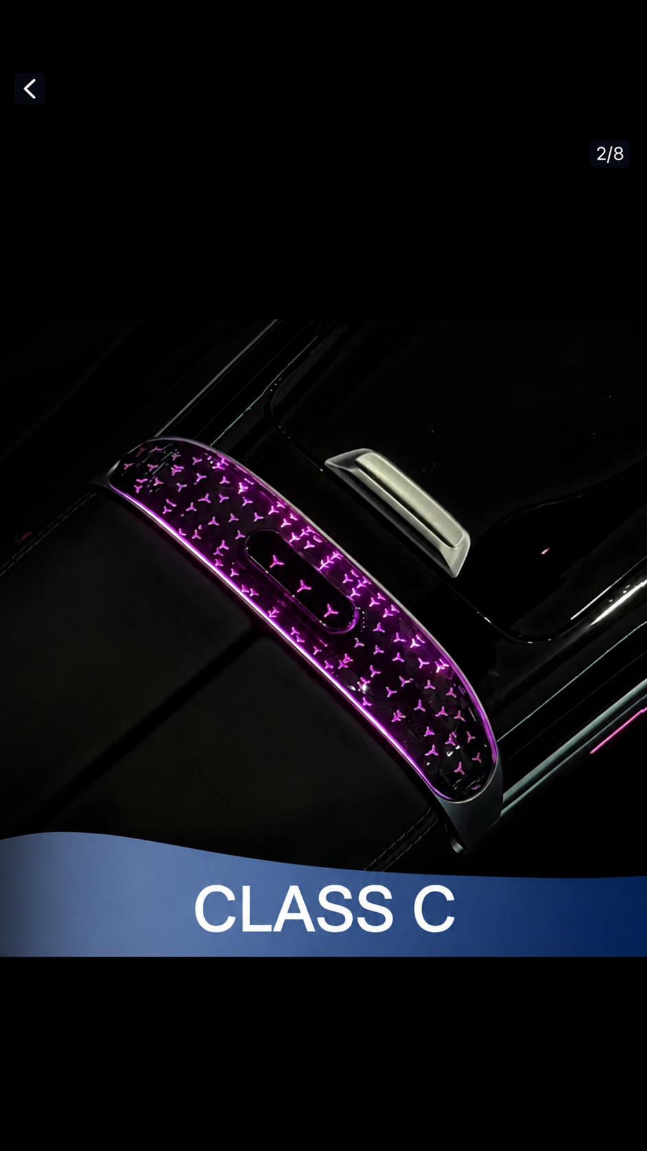 Illuminated Crystal-Effect Trim for Mercedes-Benz GLC X254 (2023–2025)