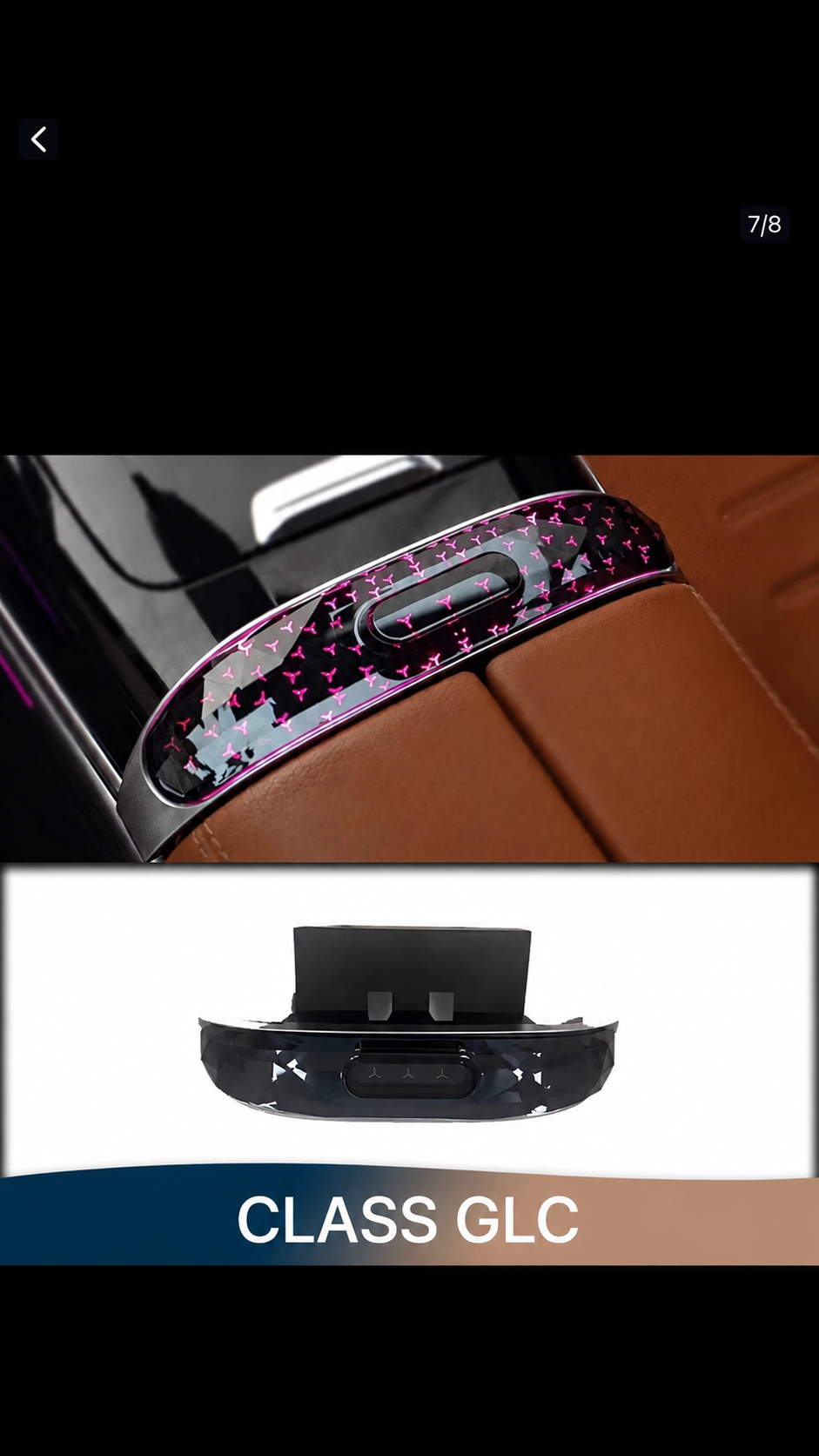 Illuminated Crystal-Effect Trim for Mercedes-Benz GLC X254 (2023–2025)